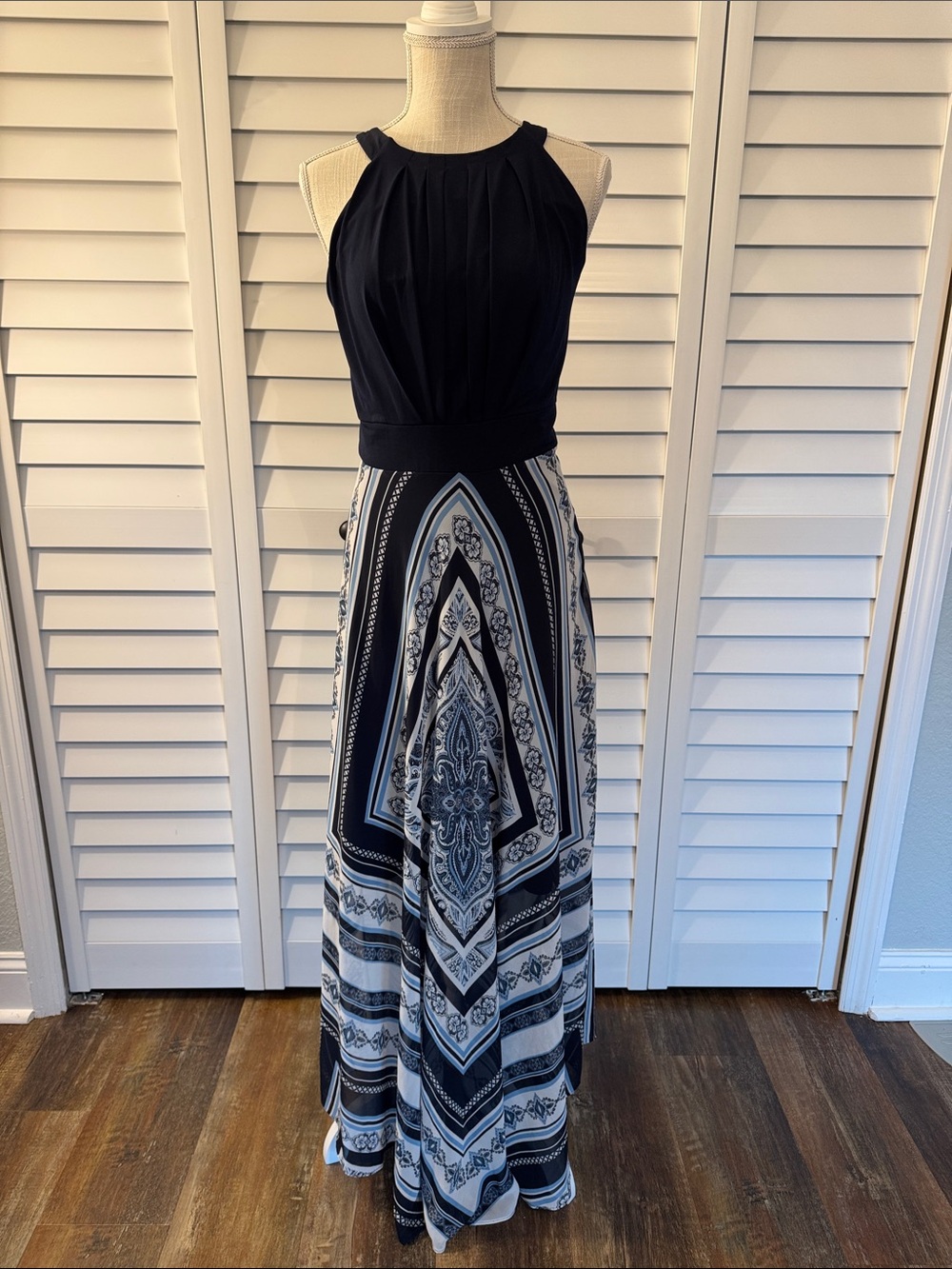 Sandra Darren Paisley Maxi Dress
